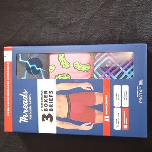 Threads Men's 3 Boxer Briefs Multicolor New In Package